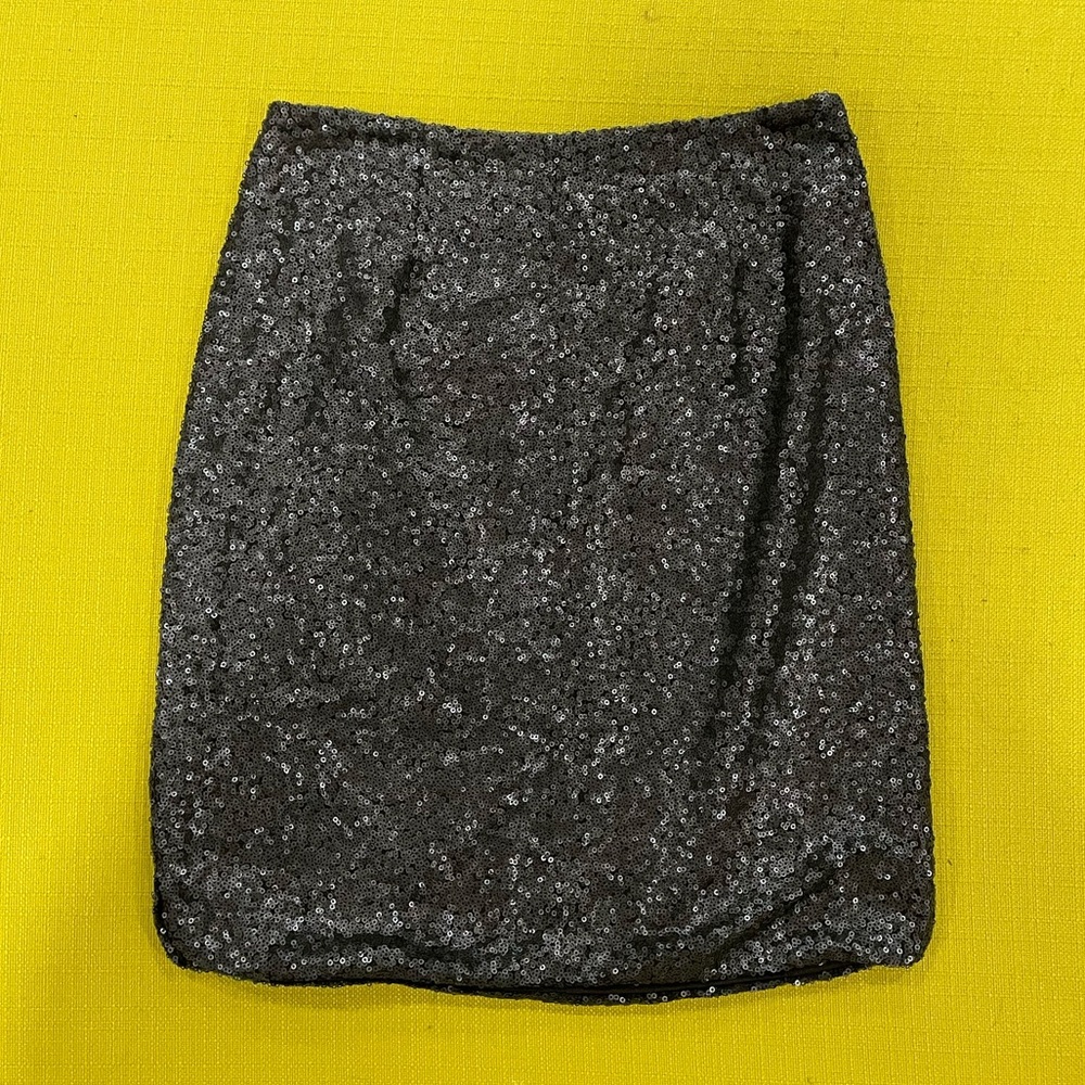 Halogen black sequin mini skirt - Picture 2 of 6
